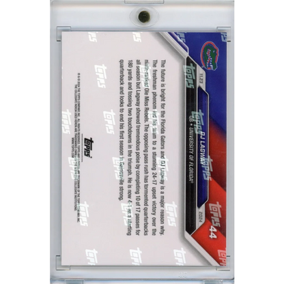 2024 Topps Bowman U Now DJ Lagway #46 Blue #/49 Florida Gators Rookie RC Football Card | Limited Edition /49 Blue Football Card | vintageantiquesgifts.com