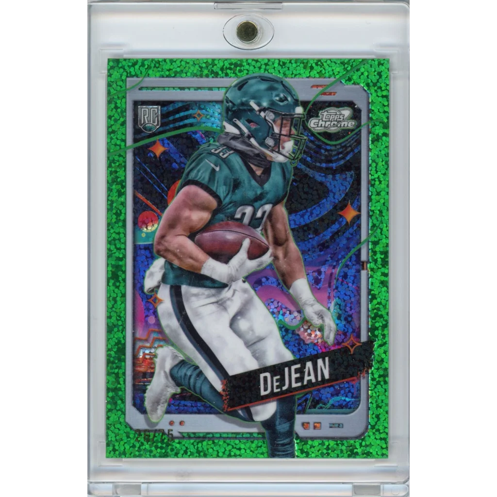 2024 Topps Cosmic Chrome Cooper DeJean #177 Spacedust Refractor /75 Rookie RC Philadelphia Eagles Football Card | Hall of Fame Sports Memorabilia | vintageantiquesgifts.com