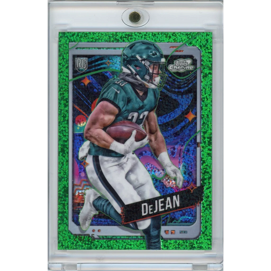 2024 Topps Cosmic Chrome Cooper DeJean #177 Spacedust Refractor /75 Rookie RC Philadelphia Eagles Football Card | Hall of Fame Sports Memorabilia | vintageantiquesgifts.com