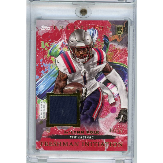 2024 Topps Inception Freshman Initiation Ja'Lynn Polk #FI-16 /75 Relic Rookie RC Football Card