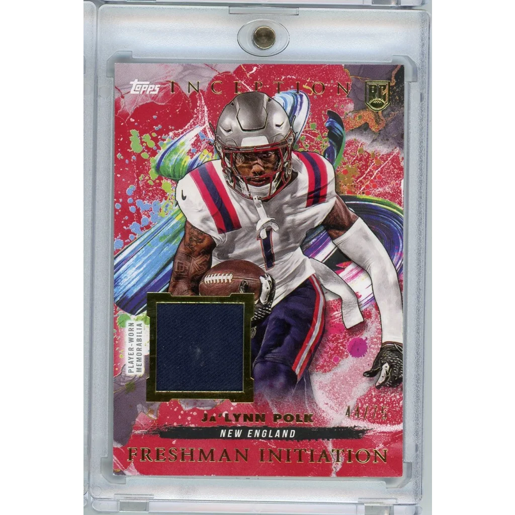 2024 Topps Inception JaLynn Polk Relic Rookie RC Football Card /75