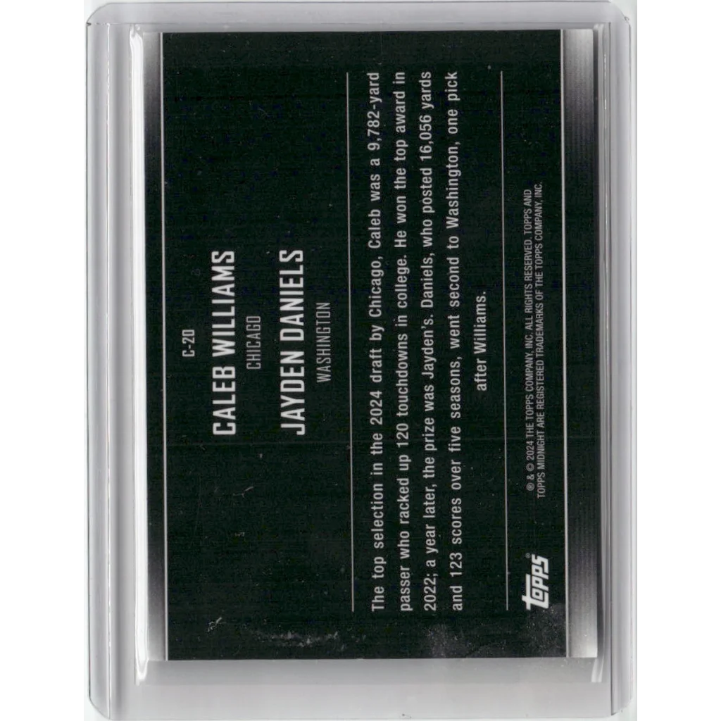 Football trading card with player info, featuring third party authentication for authenticity