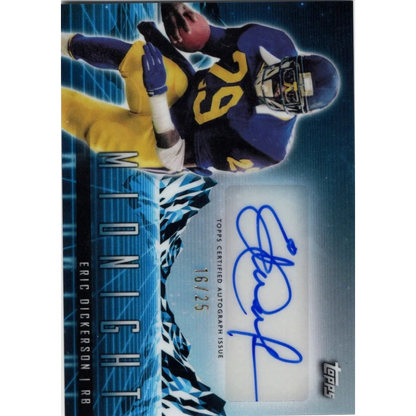 2024 Topps Midnight Eric Dickerson #HZSED Horizon Signatures Los Angeles Rams Football Card | Hall of Fame Sports Memorabilia | vintageantiquesgifts.com