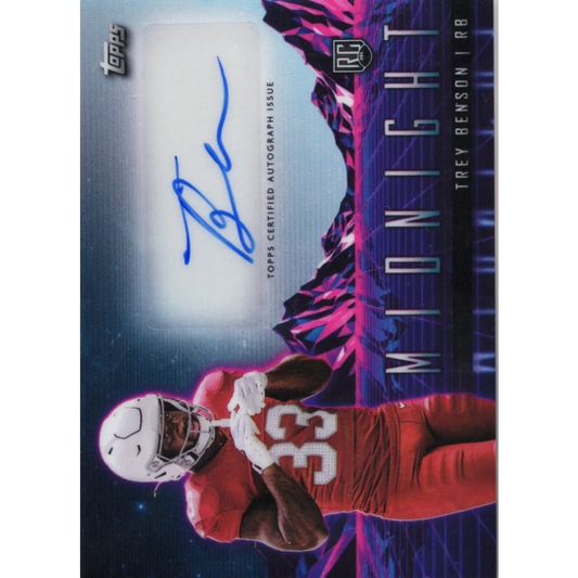 2024 Topps Midnight Trey Benson #RHSTB Horizon Autograph Rookie RC Football Card