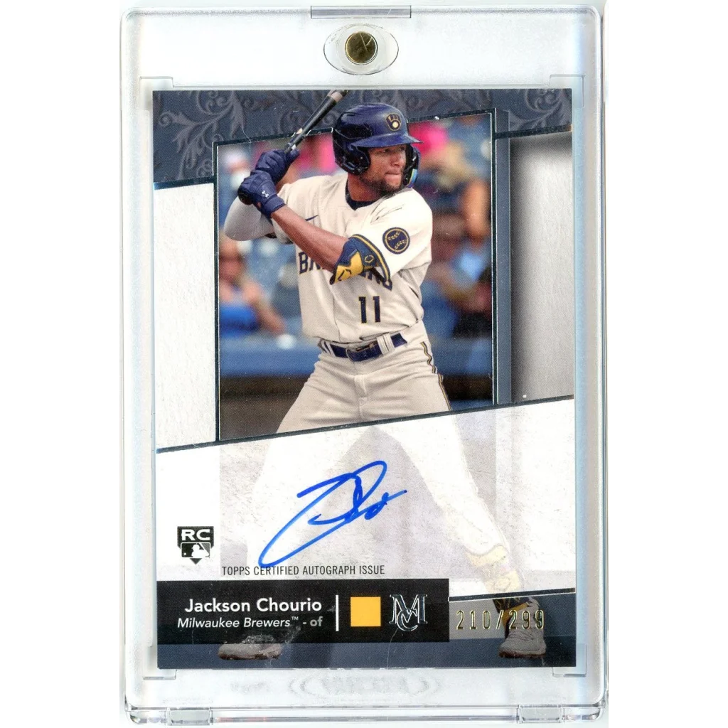 2024 Topps Museum Collection Jackson Chourio #AA-JCH /299 Archival Autograph Rookie RC Baseball Card