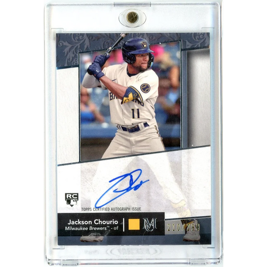 2024 Topps Museum Collection Jackson Chourio #AA-JCH /299 Archival Autograph Rookie RC Baseball Card