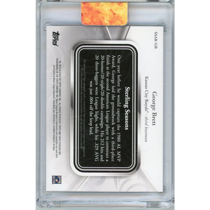 2024 Topps Sterling Sterling Season 1979 George Brett #SSAR-GB Game Used Memorabilia Autograph /25 Baseball Card | Certified Authentic Signed Memorabilia | vintageantiquesgifts.com