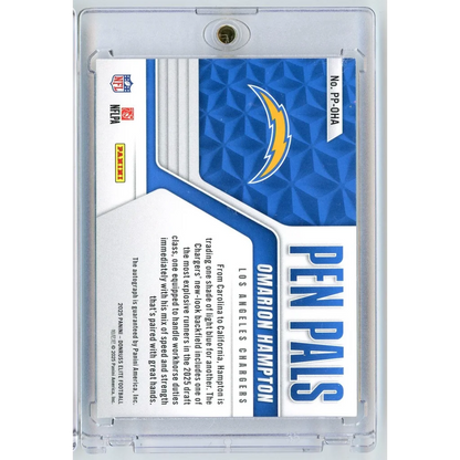 2025 Donruss Elite Pen Pals Omarion Hampton #PPOHA Auto Rookie RC Football Card