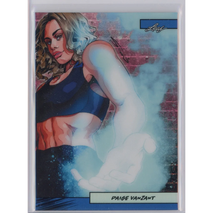 Authentic Paige VanZant trading card with anime illustration and third party authentication