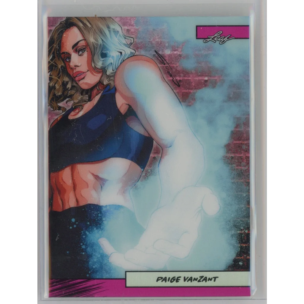 2025 Leaf Web Exclusives Anime Nation Paige VanZant #48 Pink /10 MMA Card | Hall of Fame Sports Memorabilia | vintageantiquesgifts.com