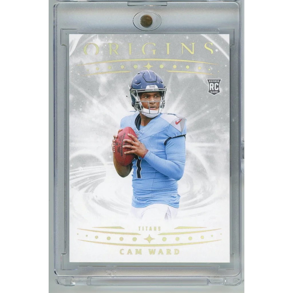 2025 Panini Origins Variation Cam Ward #143 Rookie RC Football Card | Hall of Fame Sports Memorabilia | vintageantiquesgifts.com