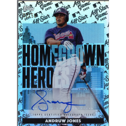 2025 Topps All Star Game Andruw Jones #HHAAJ Homegrown Heros Autograph Variation /50 Baseball Card | Hall of Fame Sports Memorabilia | vintageantiquesgifts.com