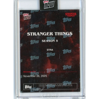 2025 Topps Now Stranger Things STRA green /99 season 5 cover art card