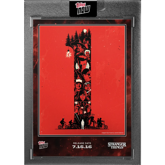 2025 Topps Now Stranger Things STRA-SSP01 Short Print Season 5 Cover Art Card | Hall of Fame Sports Memorabilia | vintageantiquesgifts.com
