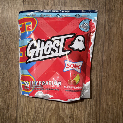 Ghost Hydration Sticks — Cherry Limeade, 216g (Best By 1/2027)