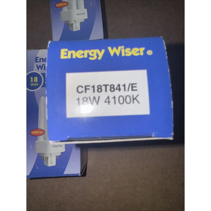Energy Wiser 18W 4100K cool white CFL replacement bulbs in blue pack