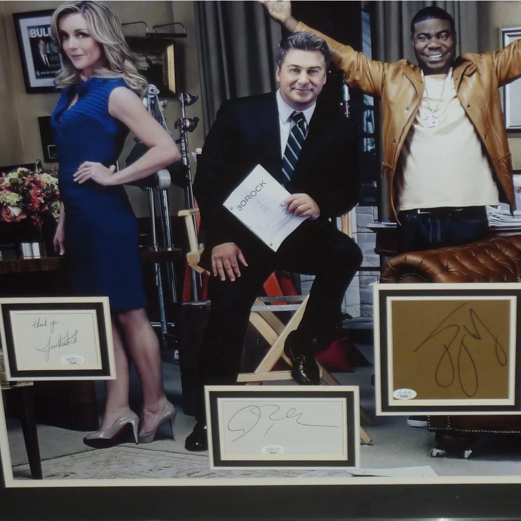 Deluxe framed 30 Rock poster with cast autographs, JSA authenticated