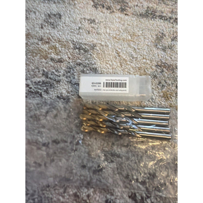 Haas Drill Bits 03-0356 TiN Coated Jobber Drills – Set of 5