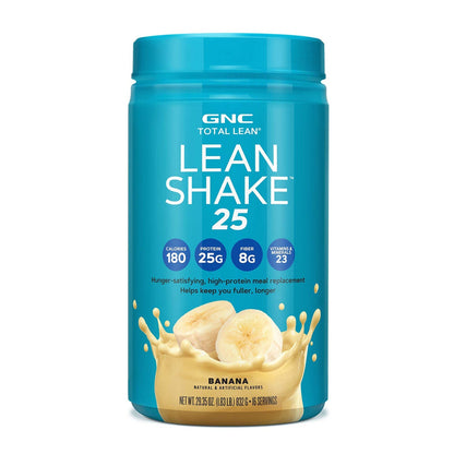 GNC Total Lean Shake 25, Banana, 16 Servings (Best By 12/2027)