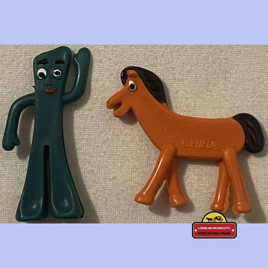 4 8 Or 12 Vintage Gumby And Pokey Figurines 1970s - 1980s Both Colors Highly Collectible! Advertisements Antique