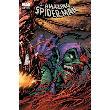 Amazing Spider-Man connecting covers comic featuring Green Goblin and symbiote substance
