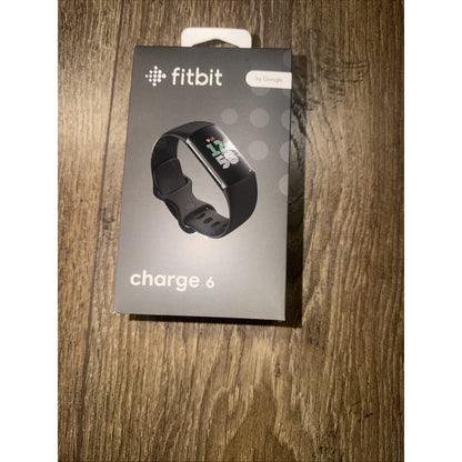 Fitbit Charge 6 Fitness Tracker, Black (New)