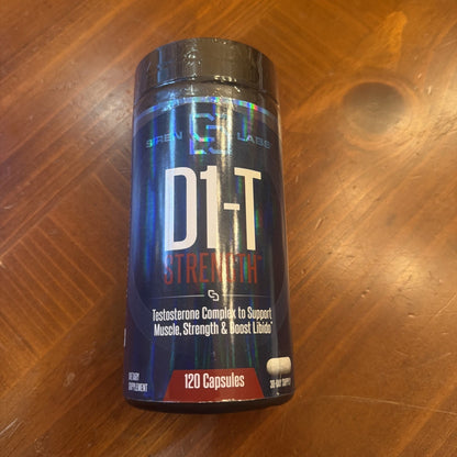 Siren Labs D1-T Strength Test Booster 120 Capsules - NEW- EXP: 04/2027