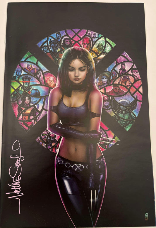 Wolverine #40 Szerdy Exclusive Fall of X Virgin Variant Signed 📕 Unknown Comics