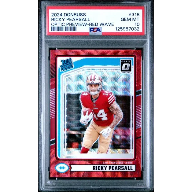 2024 Donruss Ricky Pearsall Optic Red Wave PSA 10 Gem Mint card