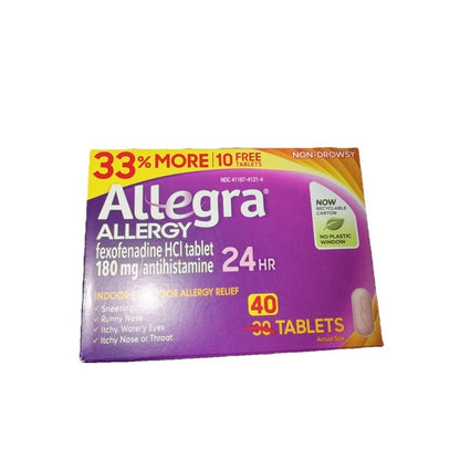 Allegra 24HR Allergy Relief, 180mg, 40 Tablets
