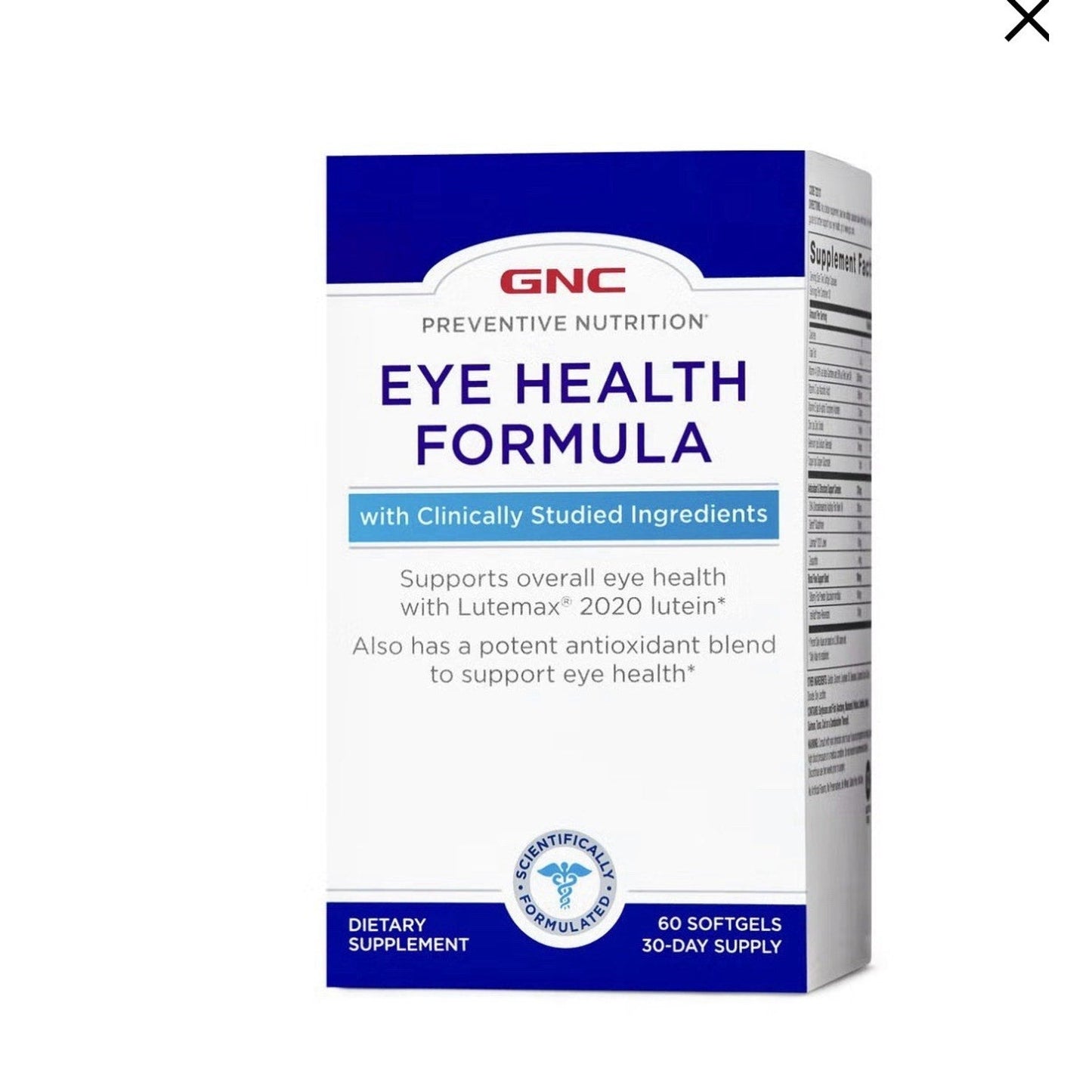 GNC Brain Health Formula Supplement Tablets -60 Count EXP:01/27
