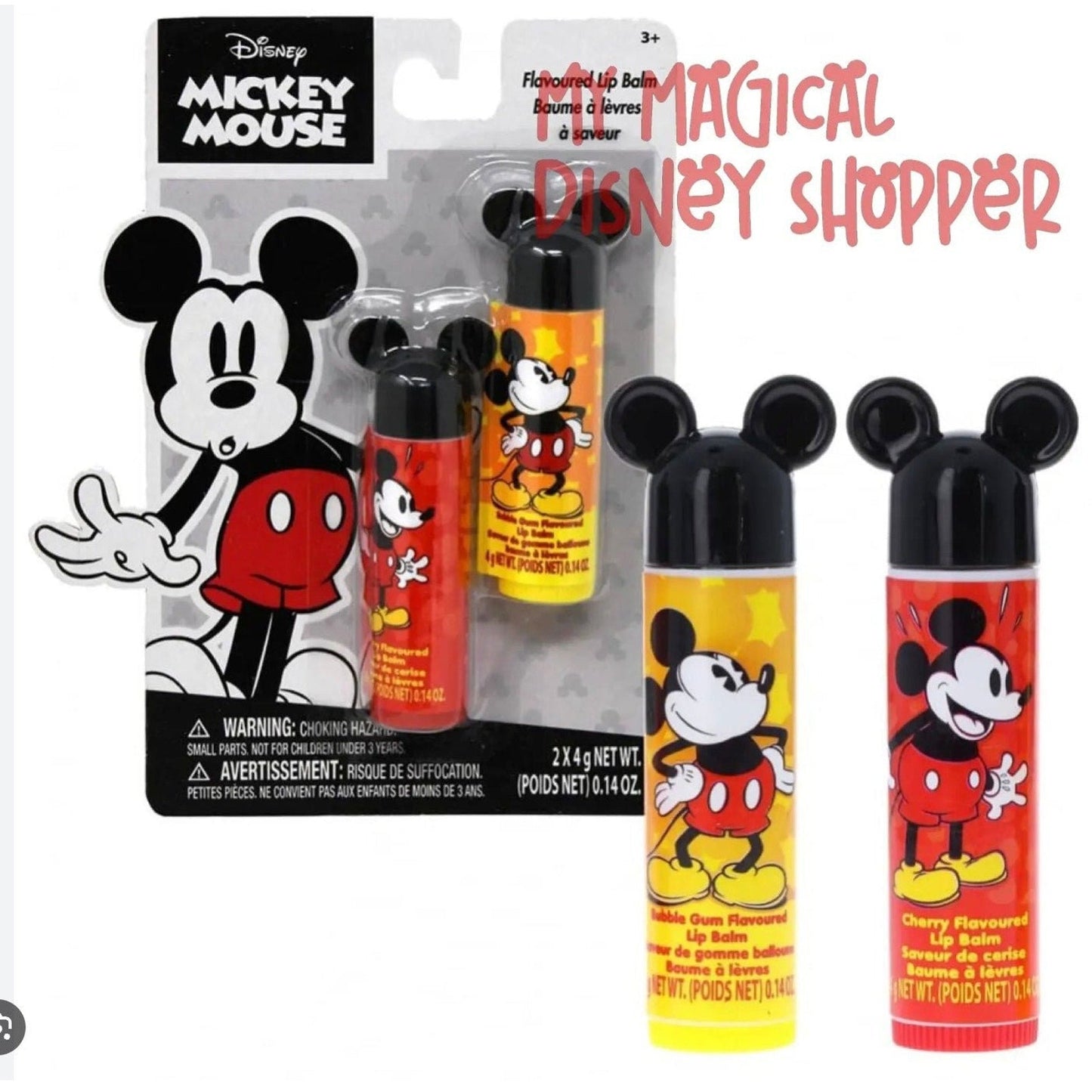 Mickey Mouse 2pc Flavored Lip Balm