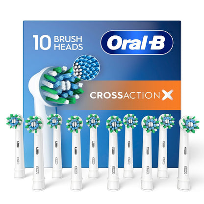 2X Oral B Cross Action Replacement Brush Heads XXXL Pack (10 heads)=20