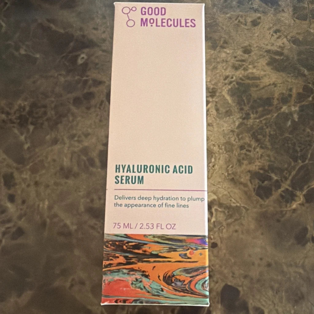 Good Molecules hyaluronic acid serum in sleek white box, 5x 2.53 Fl Oz