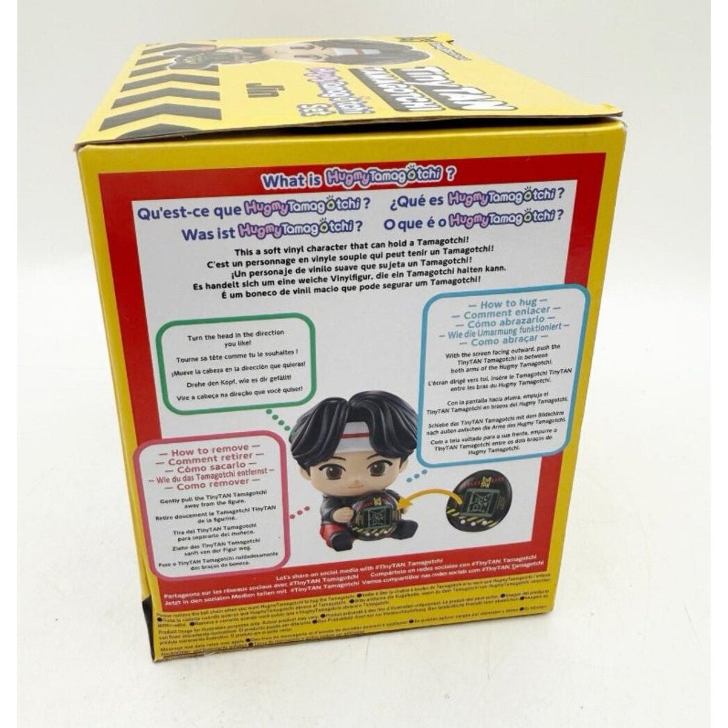 BTS TinyTan Jin Hugmy Vinyl Figure with Tamagotchi Nano Digital Pet