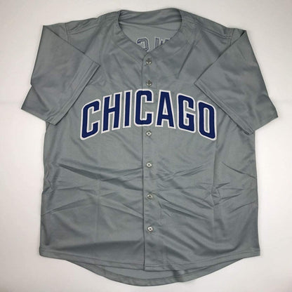 Autographed Andre Dawson Chicago Grey Baseball Jersey JSA COA
