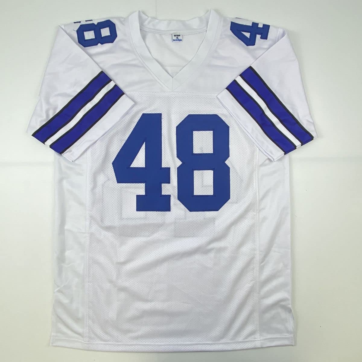 Autographed Daryl Moose Johnston Dallas White Jersey