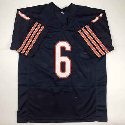 Autographed/Signed Jay Cutler Chicago Bears Blue Football Jersey PSA/DNA COA