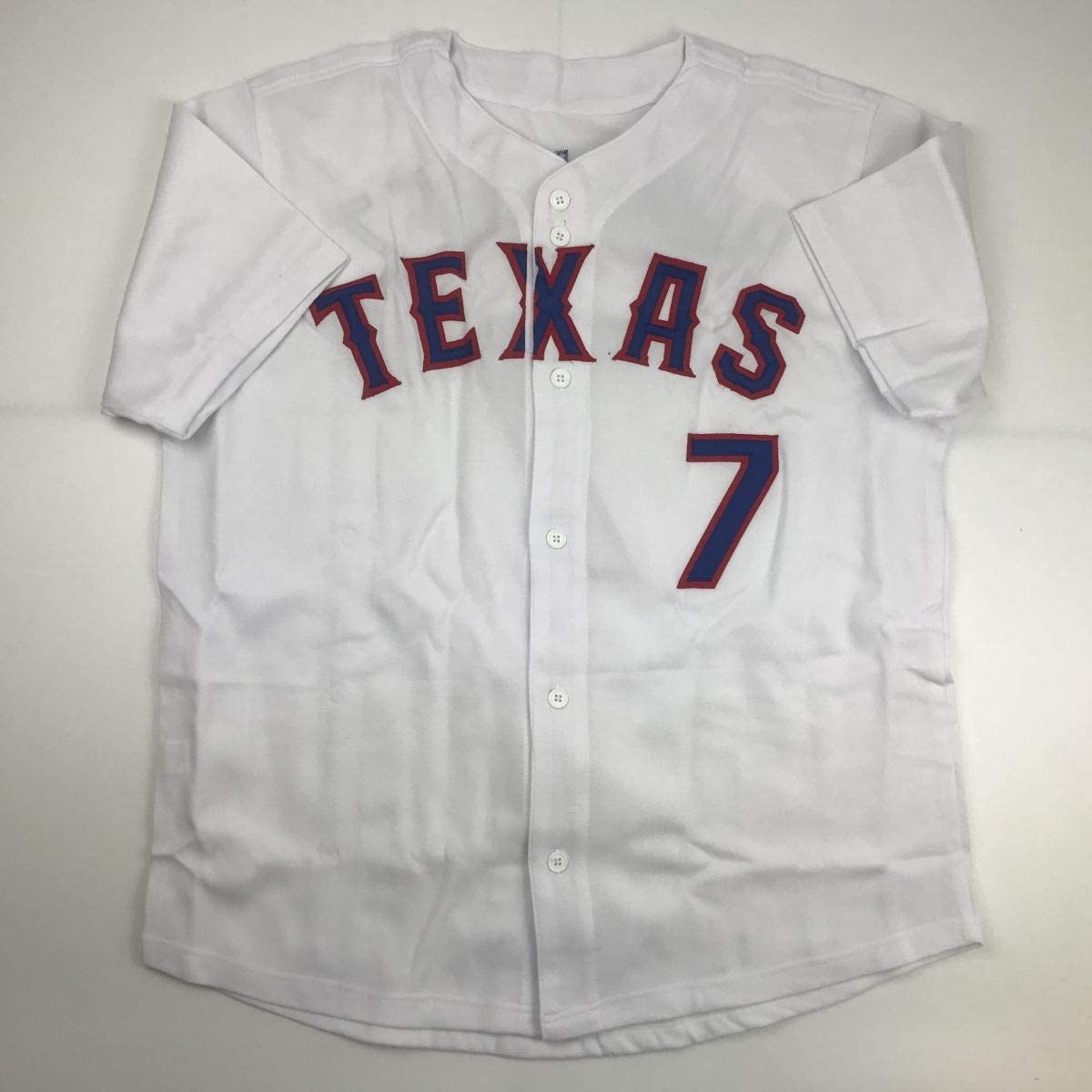 Autographed Ivan Rodriguez Texas White Baseball Jersey