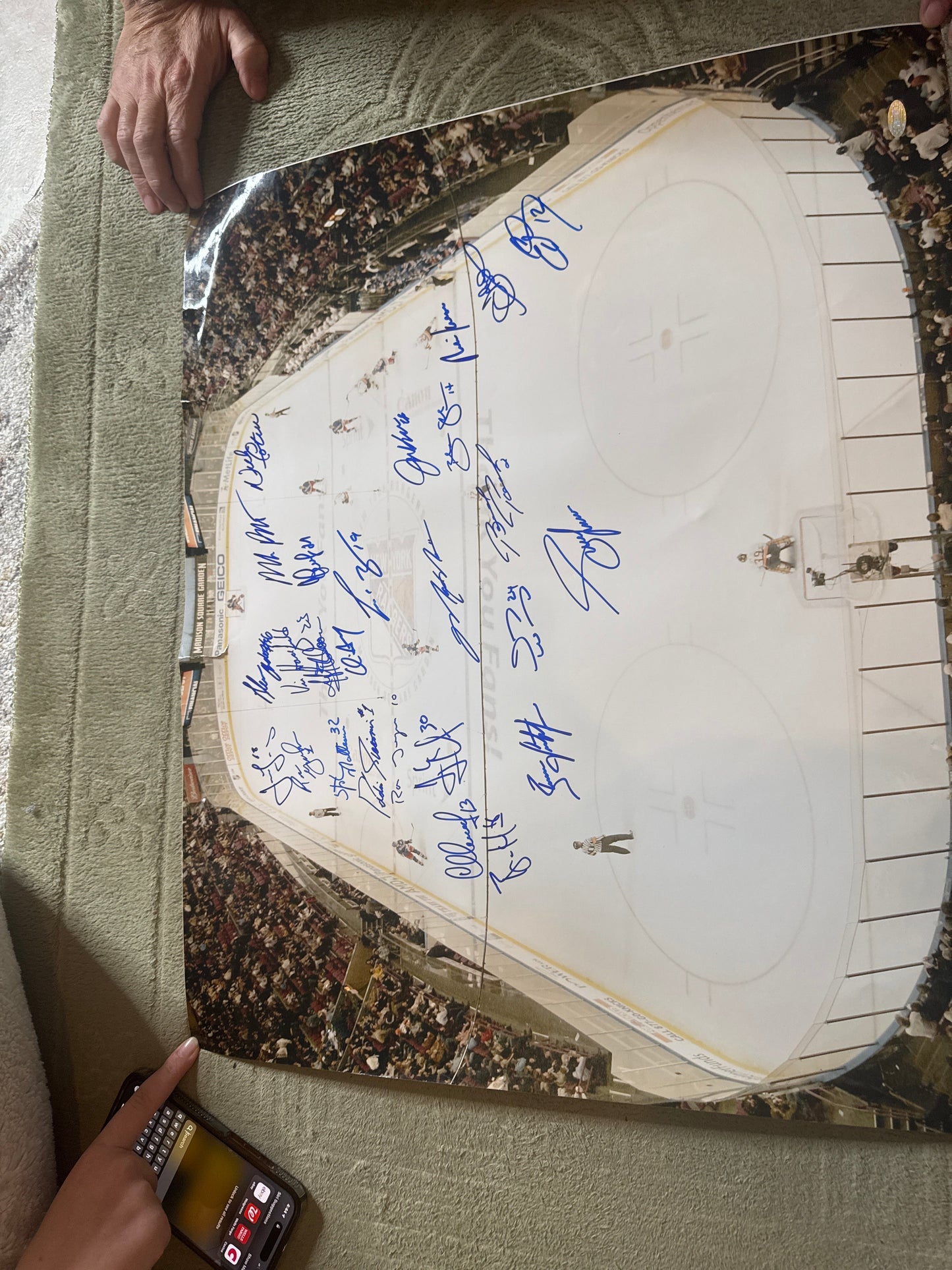 Rangers 20x24 Photo Team-Signed by (26) with Jaromir Jagr, Glen Anderson, Mark Messier, Henrik Lundqvist, & Mike Richter (Steiner)