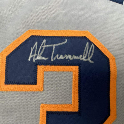 Autographed/Signed Alan Trammell Detroit Tigers Grey Baseball Jersey JSA COA