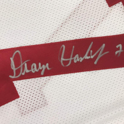 Autographed Dwayne Haskins Jr. Ohio State White College Jersey