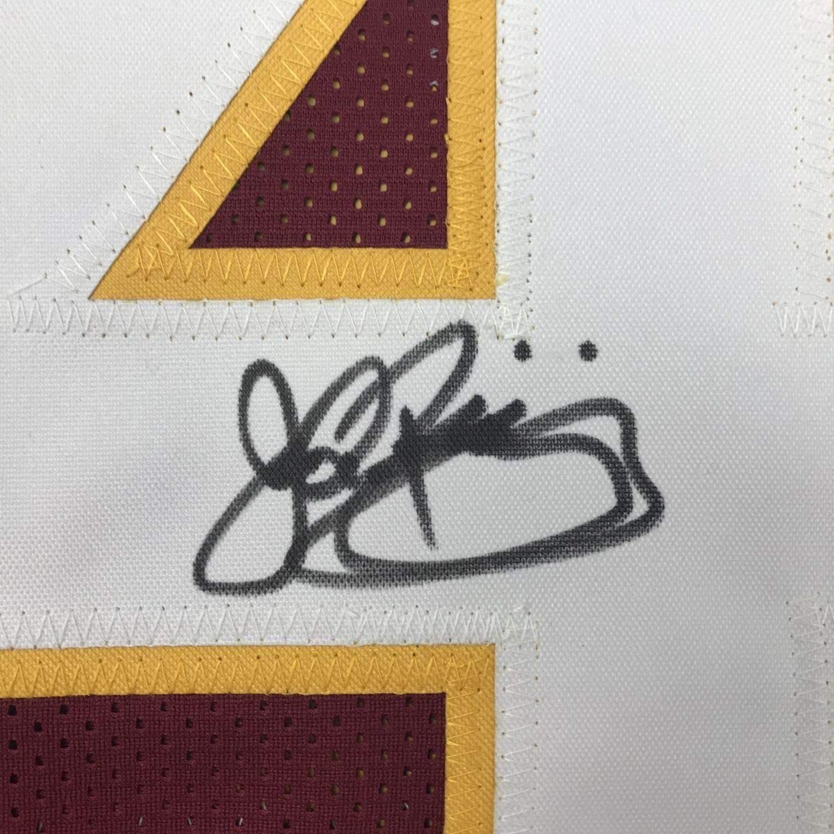 Framed Autographed/Signed John Riggins Washington Burgundy Football Jersey JSA COA