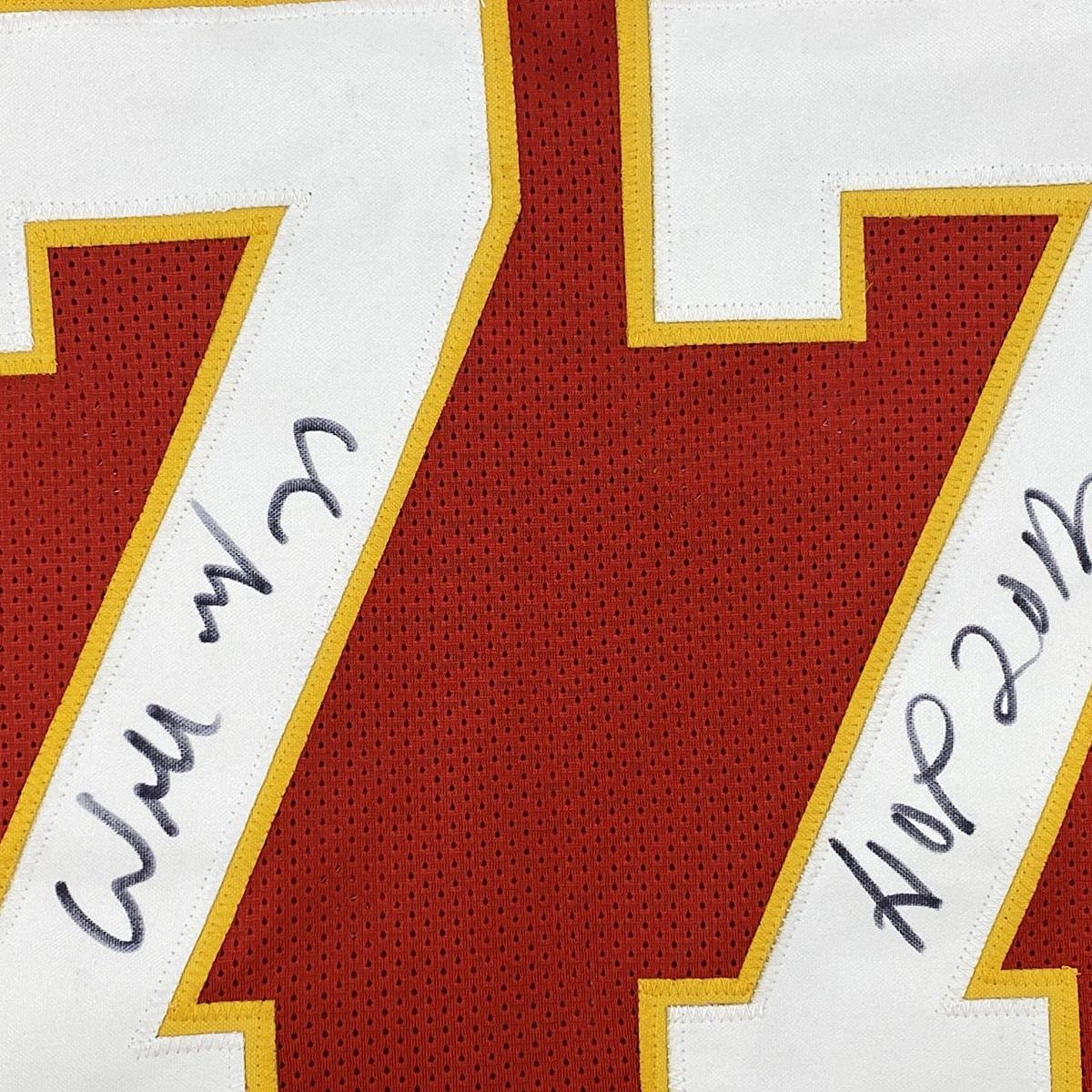 Autographed/Signed Willie Roaf HOF 2012 Kansas City Red Football Jersey