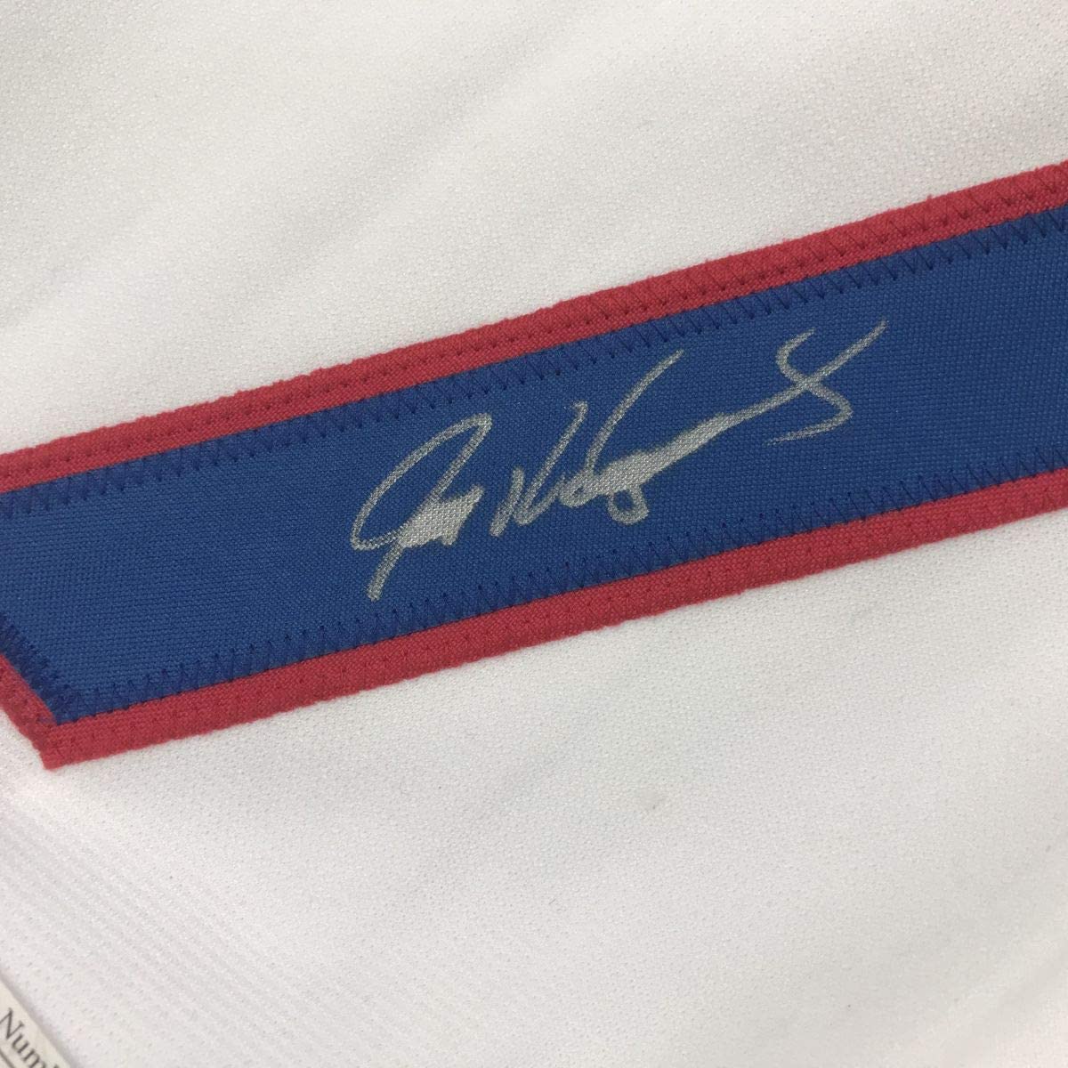 Autographed Ivan Rodriguez Texas White Baseball Jersey