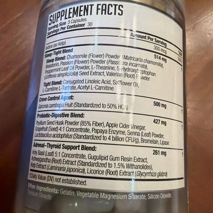Slim-Tox - Fat-Loss Support - Appetite Control and Restful Sleep - (90 Capsules)