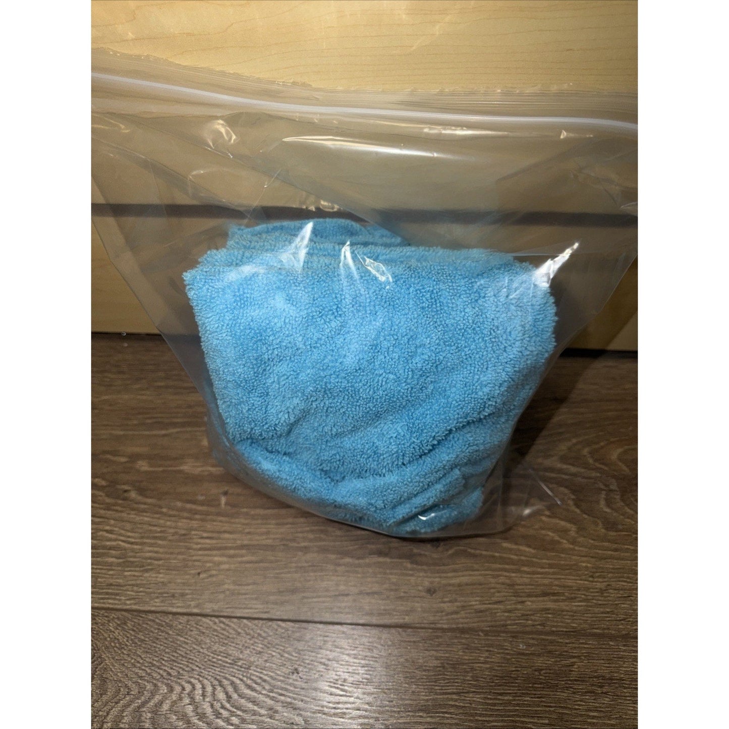 Microfiber Cleaning Towels 12 Pack 14x14 Blue Reusable Streak Free Cloths Lot