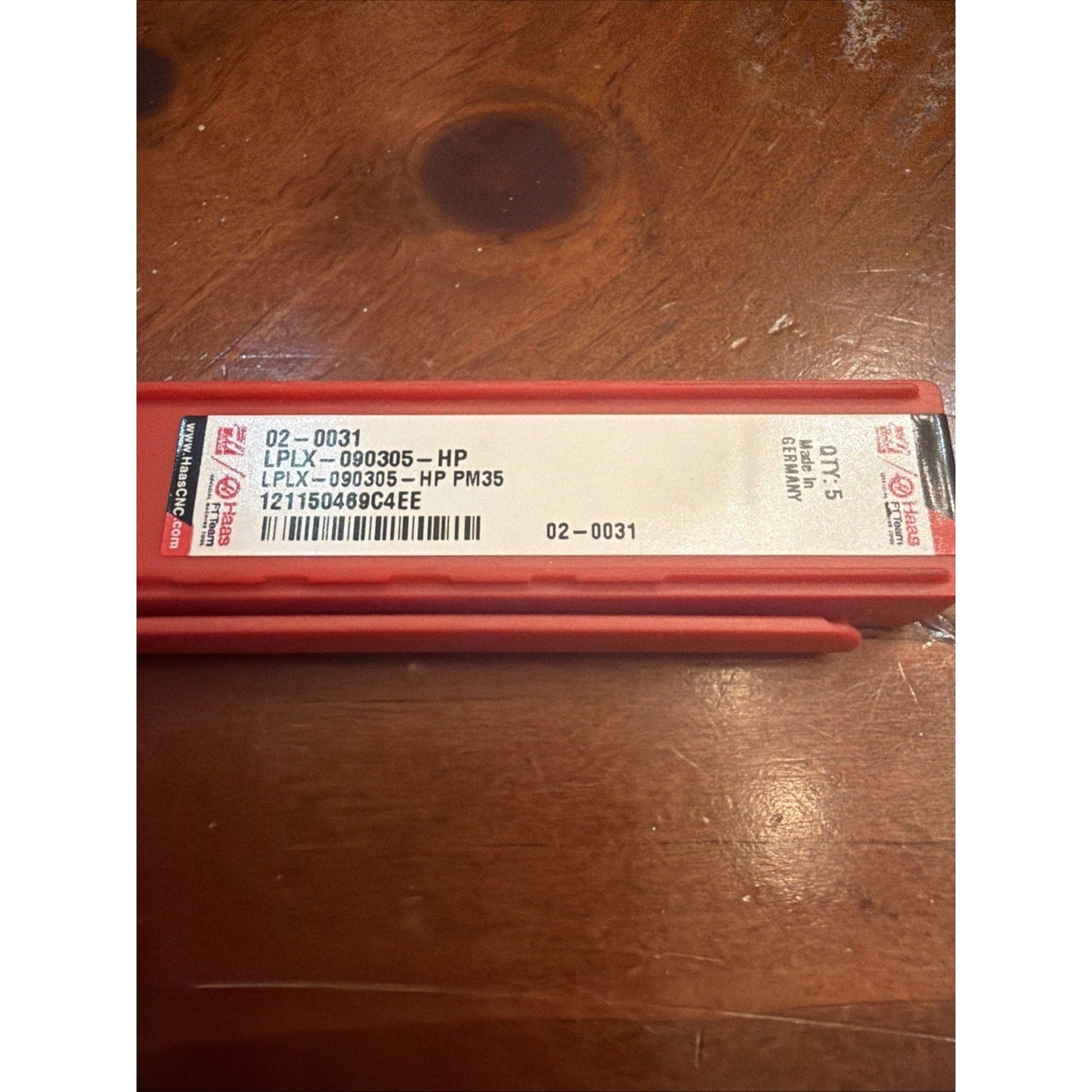 Haas LPLX 090305 HP PM35 Inserts 02-0031 (Qty 5) Carbide
