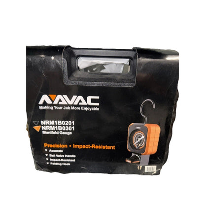 NAVAC NRM1B0201 NRM1B0301 Manifold Gauge Set HVAC Refrigeration Tool