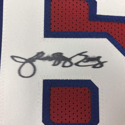 Framed Julius Erving Dr. J Philadelphia Red Jersey